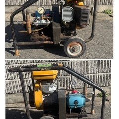 iwata イワタ エンジン式　高圧洗浄機 WRE-1000　MW320 ROBIN ロビン　EY20 最大5馬力　吸水ホース付の画像