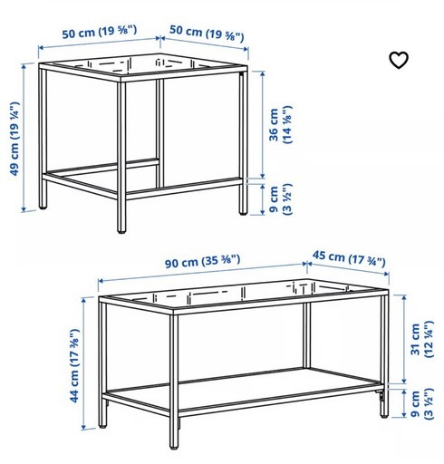 【IKEA】ガラスローテーブル