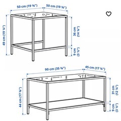 【IKEA】ガラスローテーブルの画像