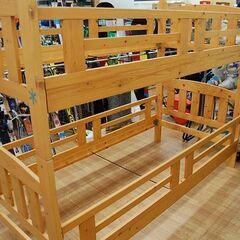 2段ベッド 幅102.5×奥204×高160cm 木製 組み立て簡単 二段ベッド 兄弟ベッド 子供ベッド  札幌市 清田区 平岡の画像