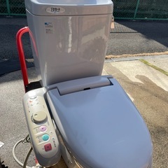 LIXIL　INAX　シャワートイレ　ウォシュレット　手洗い器　便器　中古一式の画像