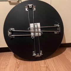 折りたたみローテーブル　直径60cm 高さ32cm 2014年製の画像