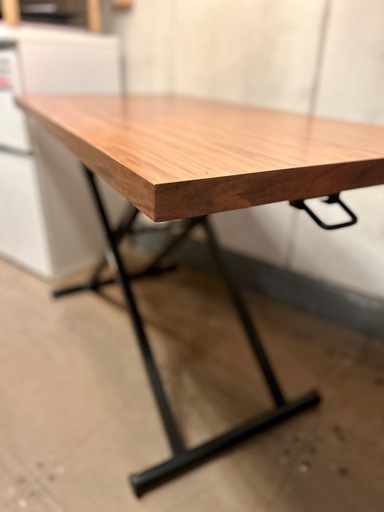 ニトリ アクティブ2 120cm デスク ウォルナット ミドルブラウン ワークデスク パソコンデスク 木目デスク 作業机 折りたたみデ
