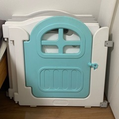  ベビーサークル8枚パネル Nebio ベビーゲート ドア付 簡単組立て の画像