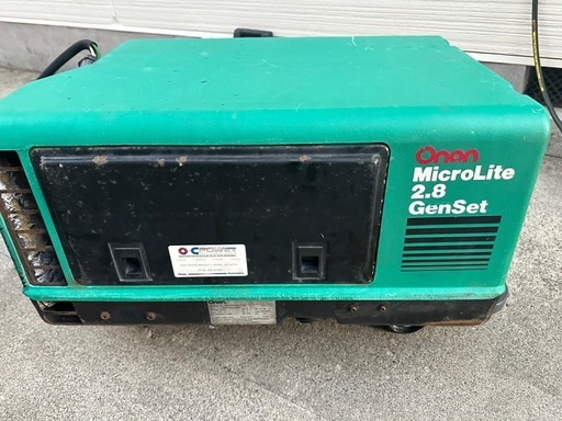 Onan オナン 発電機　2，8kw micro lite 2800マイクロライト 2800ジェネレーター