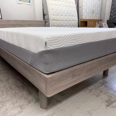 【愛品館 江戸川店 】シンプルフレーム セミダブルベッド TEMPUR（テンピュール）の画像