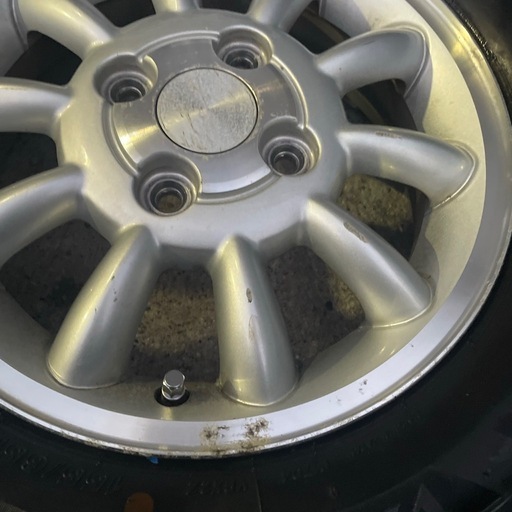 スズキ　純正　13×4.00B 4H-100 ＋45 ハブ径54㍉　ブリヂストン　ブリザック　VRX2 155/65R13 73Q 2