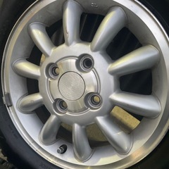 スズキ　純正　13×4.00B 4H-100 ＋45 ハブ径54㍉　ブリヂストン　ブリザック　VRX2 155/65R13 73Q 2023年製　スタッドレス　 ラパン アルト ワゴンRの画像