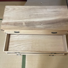 天然桐箪笥　3段収納 衣装箪笥 着物収納 チェストの画像