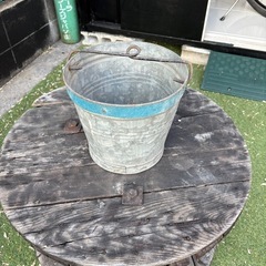 希少鉄製ブリキバケツ
の画像