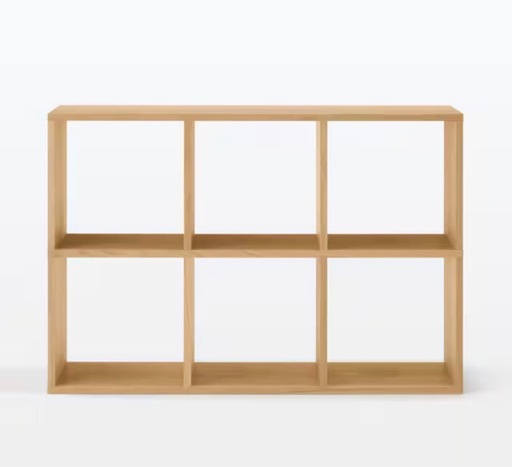 無印良品  スタッキングシェルフ 3列×2段  オーク材