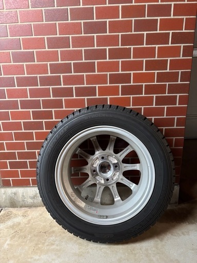 【引渡者決定】新品スタッドレスタイヤ（ホイール付）DUNLOP WINTERMAXX02   155/65R14