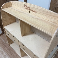 ディズニー　ワールドイングリッシュDWE　棚　引き出し付きの画像