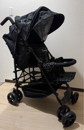 2人乗りベビーカー　日本育児DUOシティHOP2キンダーワゴン