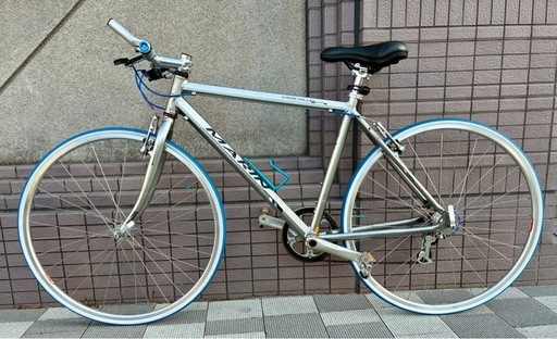 MARIN マリン　クロス バイク　シルバー フルパーツカスタム　サイズ44cm 東京　中央線　吉祥寺駅　三鷹駅　　京王線　仙川駅