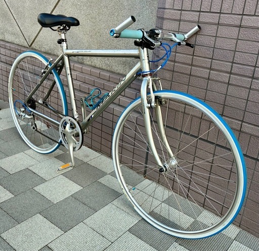 MARIN マリン　クロス バイク　シルバー フルパーツカスタム　サイズ44cm 東京　中央線　吉祥寺駅　三鷹駅　　京王線　仙川駅