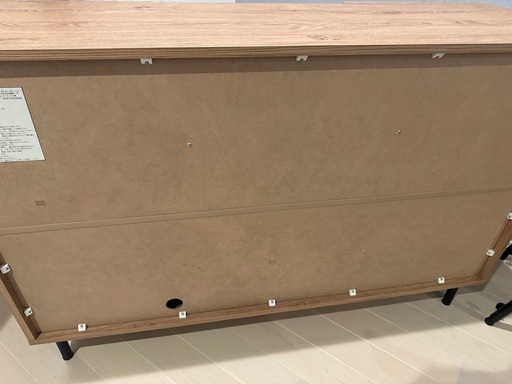 お譲りします】LOWYA [幅120] ラタン調キャビネット (m) 泉中央の収納