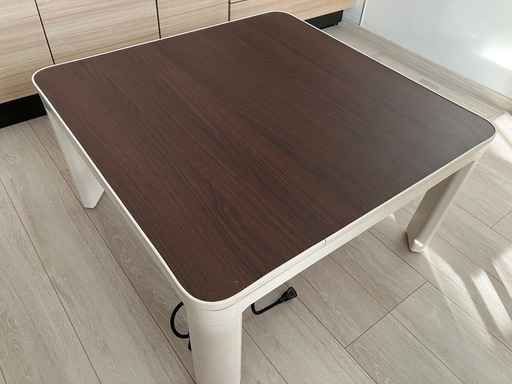 送料無料 ニトリ こたつテーブル 75×75 ナチュラル 正方形 木目調 送料