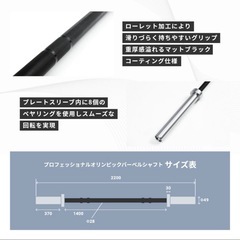 【定価13.2万円】オリンピックバーベル135kgフルセット★プレート超美品・香南市無料配送！
の画像