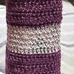 紫purpleペットボトルカバーの画像