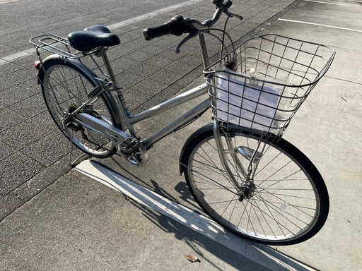 【完売御礼】【大人用】整備済中古自転車 CBA26型トラッドラインS型 銀色 <自転車のオオムラ 静岡店>