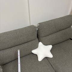 【美品】グレー色2人掛けソファ無料！の画像