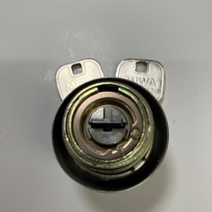 【中古】MIWA miwaロック美和製ディンプルシリンダー錠＋キー2本の画像