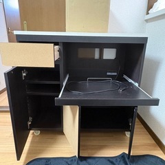 キッチンカウンター キャスター付きの画像
