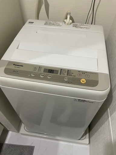 パナソニック洗濯機5kg ビッグウェーブ洗浄カビクリーンタンク風乾燥