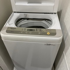 パナソニック洗濯機5kg ビッグウェーブ洗浄カビクリーンタンク風乾燥機能18年製の画像