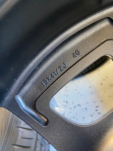 新型デリカミニ ターボ4WD 純正ホイールタイヤ4本 新車外し
