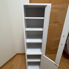 山善　食器棚　スリムの画像