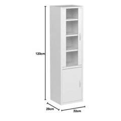 山善　食器棚　スリムの画像