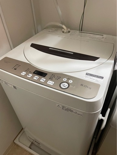 SHARP製縦型洗濯機　ES-GE6D-T
