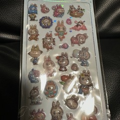 ラブブ　：3D立体レリーフステッカー　の画像