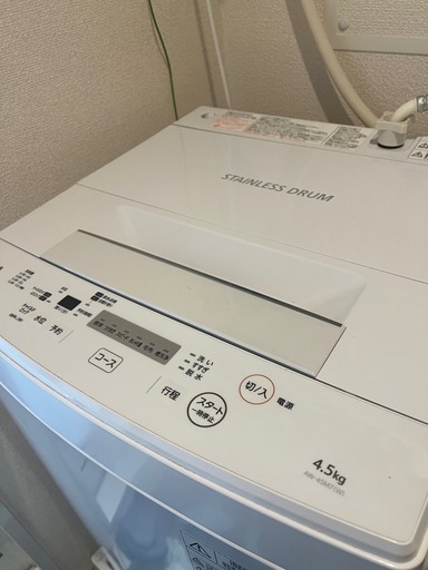 【決まりました】TOSHIBA 洗濯機 AW-45M7(W) 2019年式