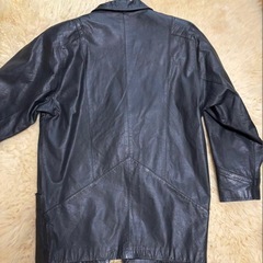 レディースレザージャケット 牛革100% 黒の画像