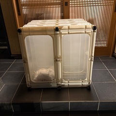 あげます　棚　 収納ケース 3段 キャスター付き　発送不可の画像