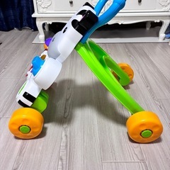 フィッシャープライス おして！しまうまくんのバイリンガル・ウォーカー 知育玩具の画像