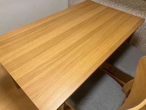 【美品】RASIK天然木ダイニングセット80×135cm定価53,980円　