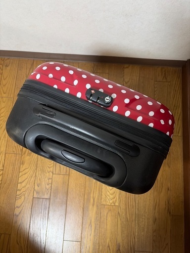赤白水玉模様キャリーケーススーツケース (くう) 西葛西のバッグ
