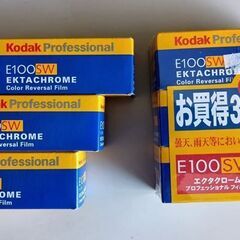 エクタクローム E100SW（カラーリバーサル　ブローニー判120）（期限切れ（10/2004）フィルム）6本セットの画像