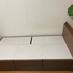 ニトリ　シングルベッドフレームの画像