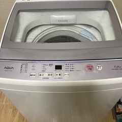 アクア全自動洗濯機　7Kg 洗濯槽分解洗浄済 AQW-GP70F...