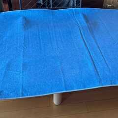 【神戸での手渡し限定】無印良品スノコベッド　脚20cm、防湿シート、帝人マット、転落防止柵　付きの画像