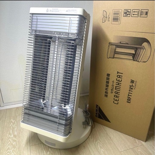 【新品未使用】ダイキン　遠赤外線電気ヒーター　ERFT11VS-W　セラムヒート ダイキン セラムヒート 遠赤外線ヒーターERFT11VS-W (あいわ) 巻の季節