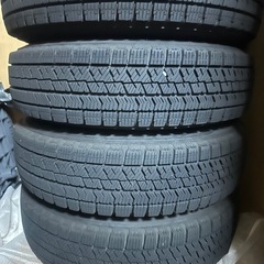引き取りのみ！まだまだ使える！ブリヂストン　ブリザック　スタッドレス 13インチ タイヤ・ホイール4本セット　ルークス等軽自動車に！の画像