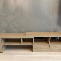 LOWYA/ダブルベッド（ベッドフレーム）&テレビボードの画像