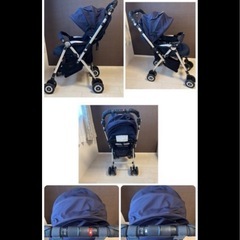 【お取引き中】美品✨Aprica SORARIA ダスクネイビー　ベビーカーの画像