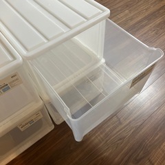 【ニトリ】【4個セット】クローゼットケース　収納ケース　 Lサイズ の画像